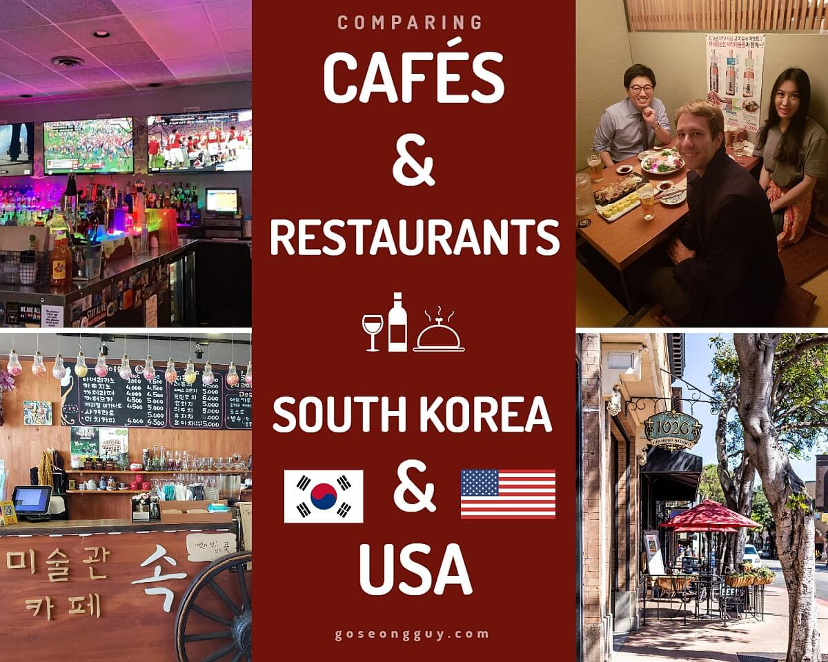 Cafes and restaurants in South Korea and the USA featured