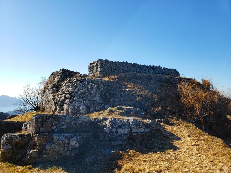 Jwaisan beacon station remains in Goseong, South Korea