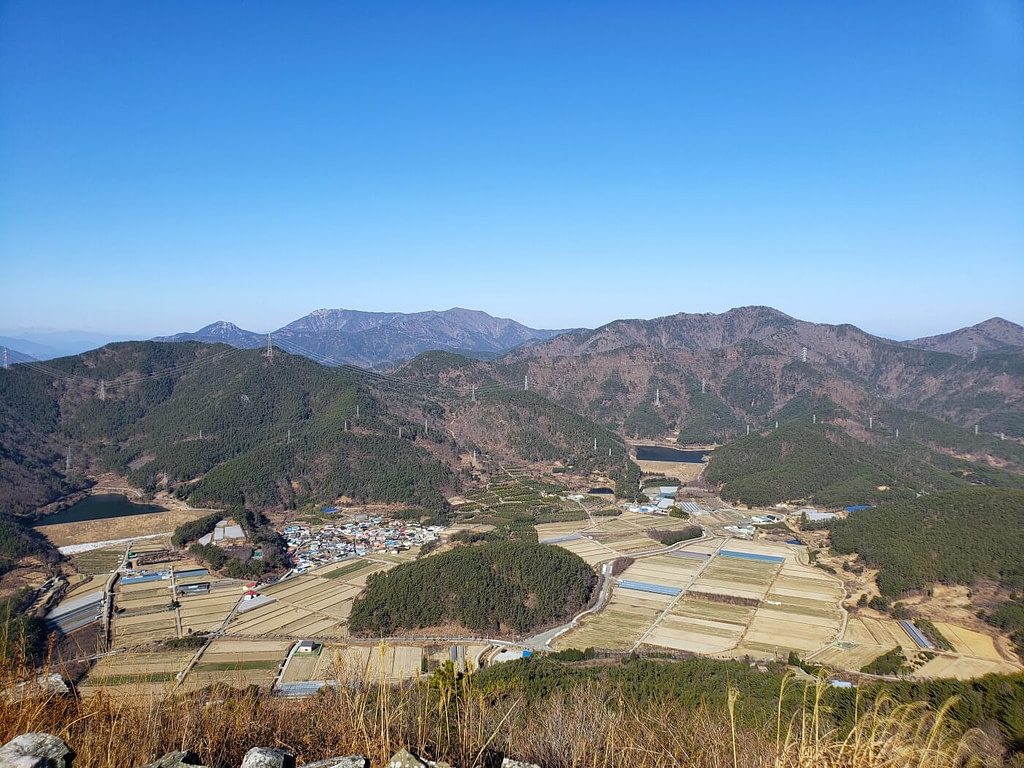 Mountains in the direction of Sacheon