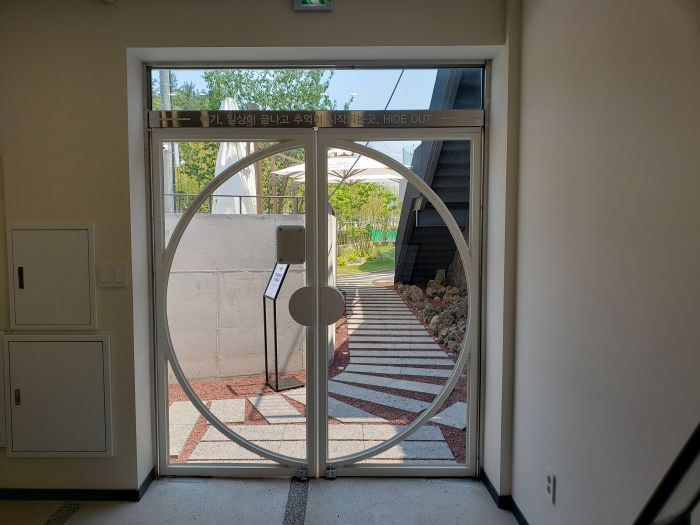 The front door at The Hideout
