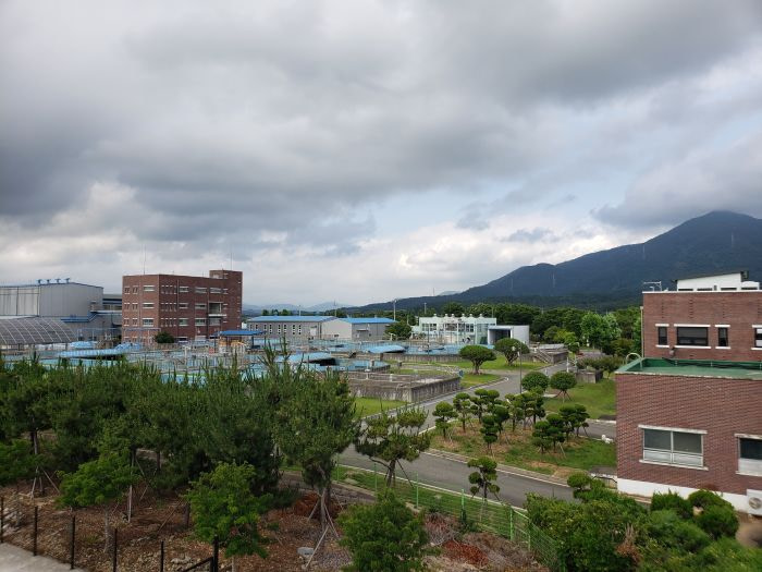 A water distribution and purification system in Goseong, Gyeongnam, Korea