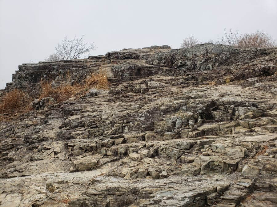 A large, rocky peak to climb